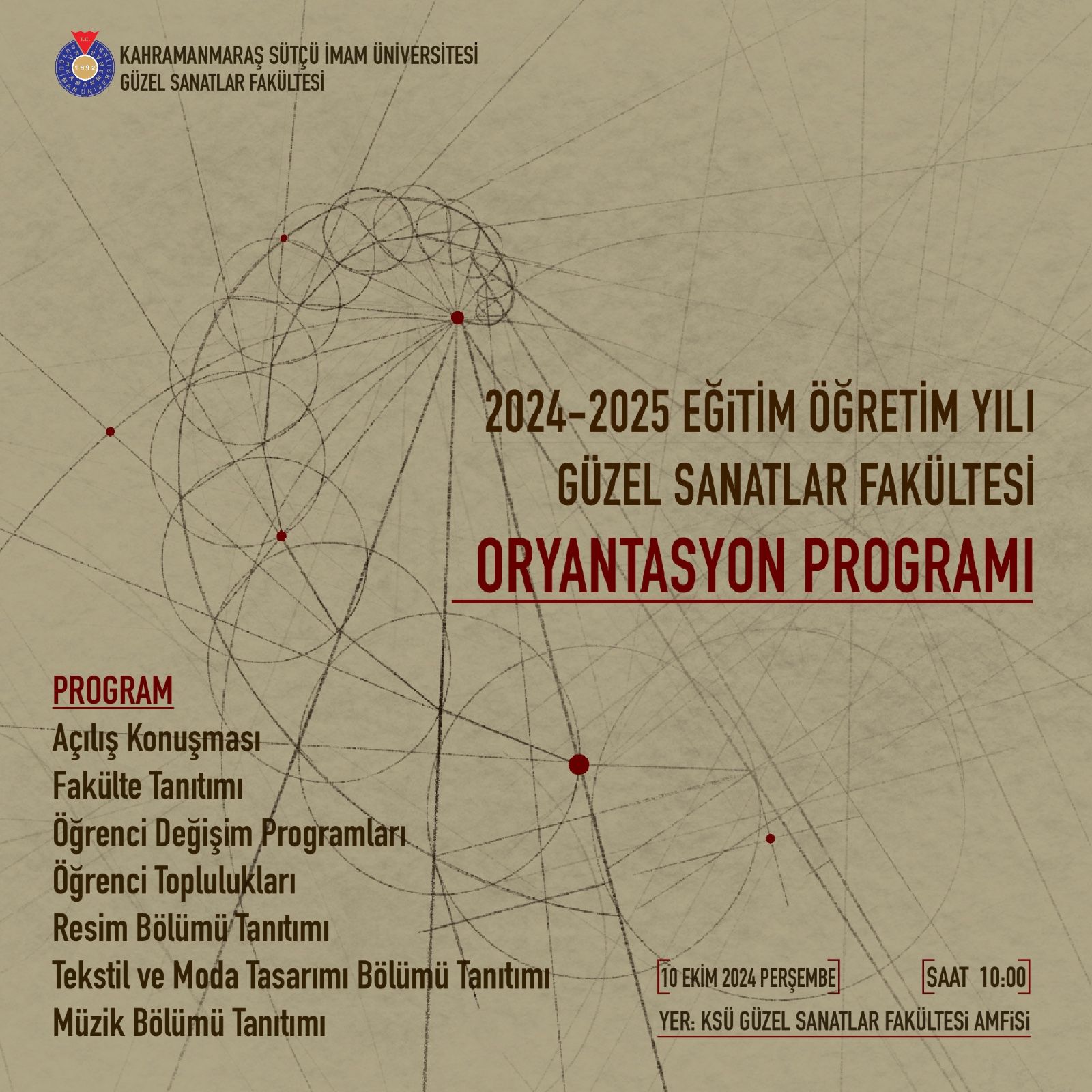 FAKÜLTEMİZ 2024-2025 EĞİTİM ÖĞRETİM YILI ORYANTASYON PROGRAMI